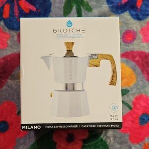 White Grosch Moka Espresso Maker